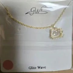 luludiy Glitz Wave ネックレス 猫　ダンシング ゴールドのサムネイル