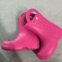 crocs キッズ レインブーツ ピンク 19.0cmのサムネイル