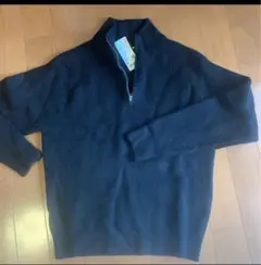 大人気UNIQLO 【1回のみ使用】スフレヤーンハーフジップセーター