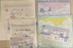 ちいかわ　一番くじ　ちいかわの湯　ファブリックコレクション　H賞４点セットのサムネイル