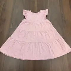 プティマイン　フリル袖ティアードワンピース　110