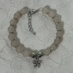 花チャームハンドメイドブレスレットY2Kフェアリーグランジウィッシュコア