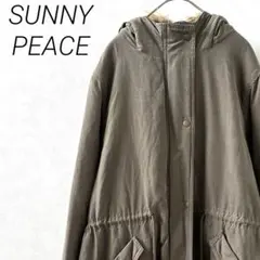 SUNNY PEACE モッズコート ポケット ファー付き 裏起毛 4L 大きめ