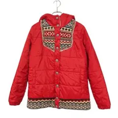 KRIFF MAYER クリフメイヤー(M)ノルディック柄 切替 中綿ジャケット