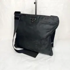 PRADA プラダ ナイロン ショルダー バッグ 黒 ブラック 三角ロゴプレート