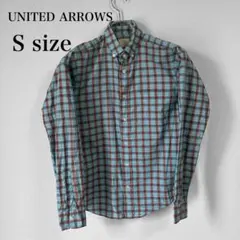 美品 UNITEDARROWS 長袖シャツ 綿 チェック S