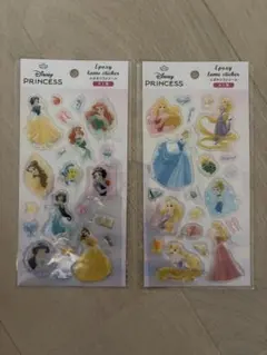 新品未開封Disney プリンセス エポキシラメシール 2シートセット