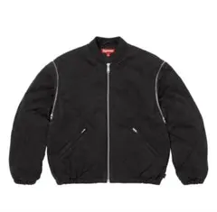 Zip-Off Sleeve Quilted Bomber Jacket