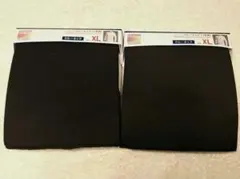 ユニクロ ヒートテック メンズ クルーネック T長袖 XL ブラック2枚セット