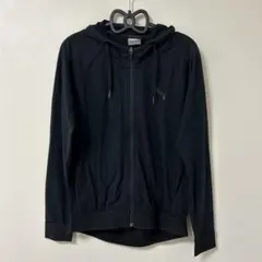 PUMA ブラック フルジップ パーカー M