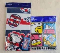 USJ スヌーピー フェイスタオル＆ハンドタオルセット 新品