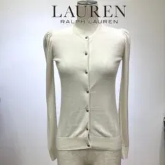 LAUREN Ralph Lauren アイボリー長袖カーディガン　サイズXXSのサムネイル