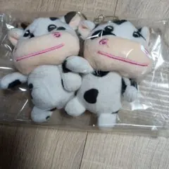 牛のぬいぐるみ2個セット
