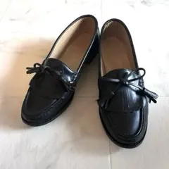 リーガル タッセルフリンジローファー 24.5cm ブラック レザー 本革