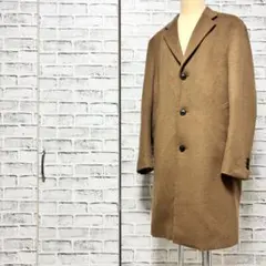 UNIQLO ユニクロ ウール カシミヤ チェスターコート ロング丈 キャメル