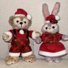 ダンシングスノーフレークス　ダッフィー　ステラルー　ぬいぐるみバッヂ