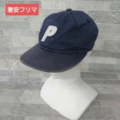 ◇ PALACE ネイビー キャップ Pロゴ 刺繍