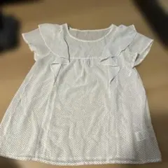 earth music & ecology ドット柄 半袖シャツ