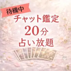 【占い待機中】チャット鑑定　20分占い放題
