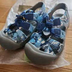 美品　KEEN Infant Sunport Blue Camo 13.5