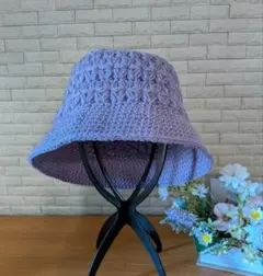 ハンドメイドキャスケットニット帽