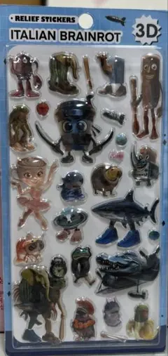 [正規]イタリアンブレインロット　3D立体シール　ボンボンドロップシール