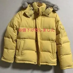 UNIQLOイエローフード付きダウンジャケット