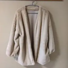 Cutie Blonde フェイクファーコート ベージュ L