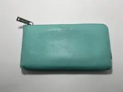 【Tiffany & Co. 】ティファニーブルー　レザー 長財布のサムネイル