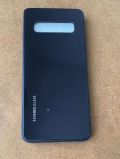 シンプル♪耐衝撃背面9Hガラスケース GalaxyS10 レッド　赤