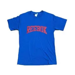80s USA製 Reebok Tシャツ 青 M ヴィンテージ オフィシャル