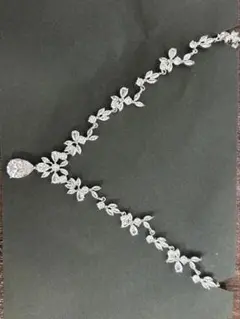 ネックレス&ピアスブライダルアクセサリー　結婚式　ウェディング　前撮り