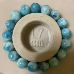 ラリマーブレスレット 12mm 17cm