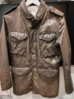 最終値下げ　レザージャケット　M-65タイプ
