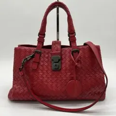 ボッテガヴェネタ　バニティ　ハンドバッグ　イントレチャート　レッド 2025年最新】ボッテガ イントレ 赤 バッグの人気アイテム - メルカリ