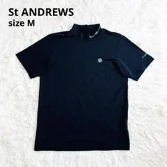 新品未使用タグ付き St ANDREWS モックネックシャツ ブラック S - メルカリ