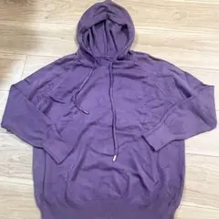 フード付きニット レディース パーカー 長袖 プルオーバー ゆったり 秋 冬