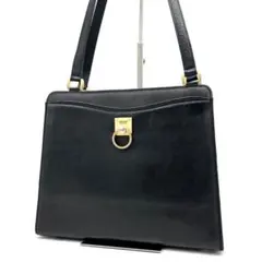 ANNE KLEIN アンネクライン ショルダー トートバッグ レザー ブラックのサムネイル