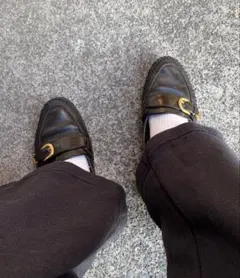 古着 ローファー 金具付き