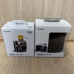 新品未開封　チェキ　instax mini40　インスタックスミニ純正ケース付き