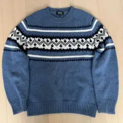 A.P.C.のFranzストライプジャカードセーター Sサイズ