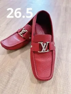 綺麗！Louis Vuitton モンテカルロライン　ローファー レッドのサムネイル