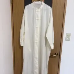 CLASSICAL ELF 長袖シャツワンピース アイボリー