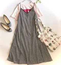 【値下中】チェックワンピース スカート