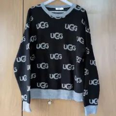 UGG ロゴ入り 黒 ニットセーター 長袖のサムネイル