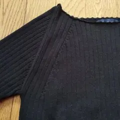 アメリカンホリック★ボートネック　厚めリブカットソー　M