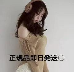 ANDMARY andmary Fluffy loose knit beige - メルカリ