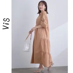 ViS バックティアードワンピース
