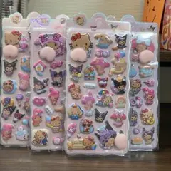 4枚セット　サンリオ　キャラ　おしりシール キティ クロミ マイメロ
