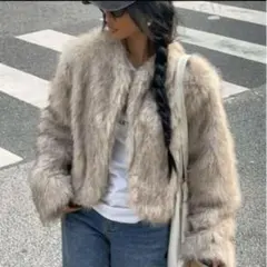 shein ファーコート